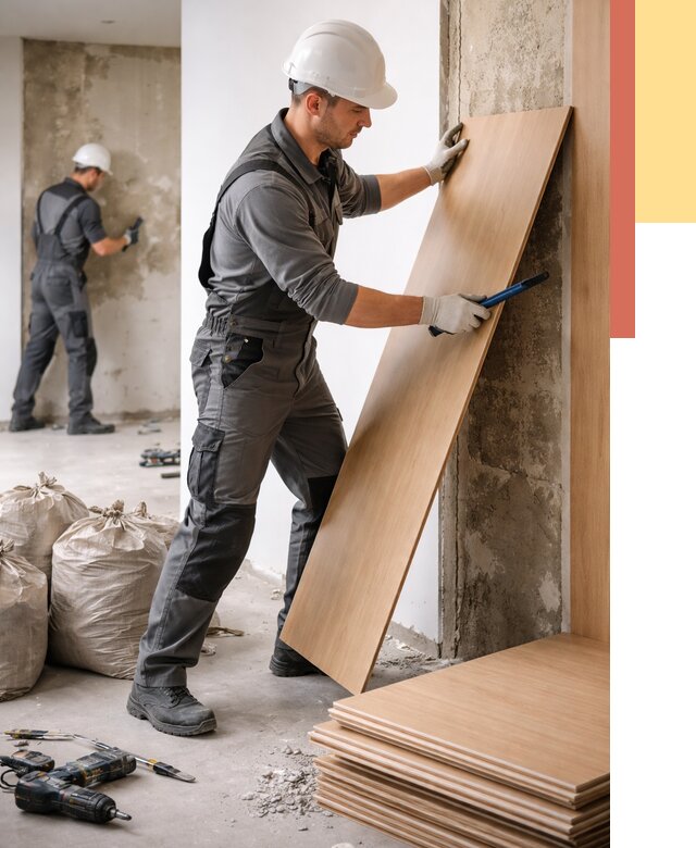 Демонтаж стеновых панелей в Киржаче от 3609 руб. за м² быстро и недорого | ОТДЕЛОЧНИК-Крж