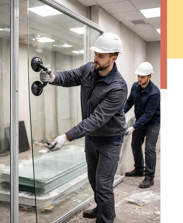 Демонтаж стеклянных перегородок в Киржаче от 3299 руб. — быстро и недорого | ОТДЕЛОЧНИК-Крж