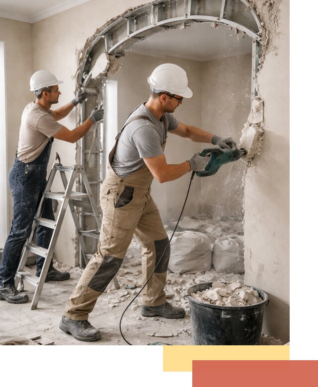 Демонтаж гипсокартонной арки в Киржаче быстро и аккуратно