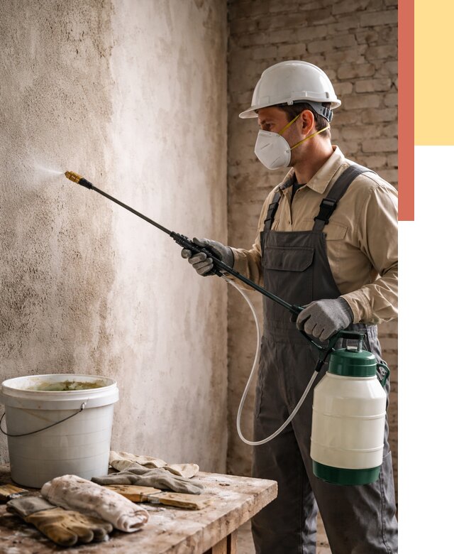 Антисептическая обработка стен в Киржаче от 1237 руб. — быстро и недорого | ОТДЕЛОЧНИК-Крж