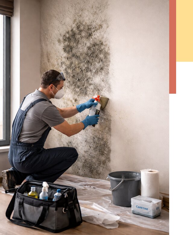Удаление плесени со стен в Киржаче от 2217 руб. — быстро и недорого | ОТДЕЛОЧНИК-Крж
