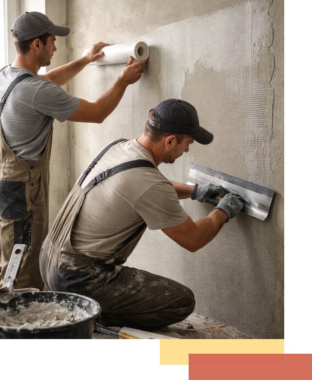 Армирование стен стеклосеткой в Киржаче для прочной отделки