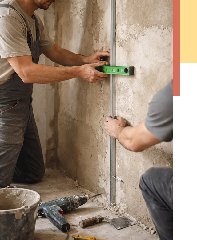 Установка штукатурных маяков в Киржаче от 7217 руб. — быстро и недорого | ОТДЕЛОЧНИК-Крж