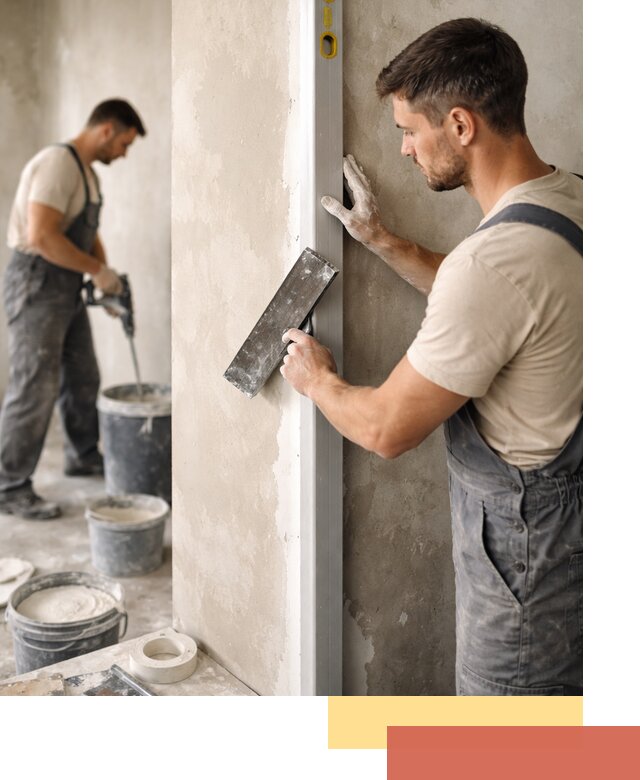 Выведение углов стен в Киржаче: монтаж и оштукатуривание