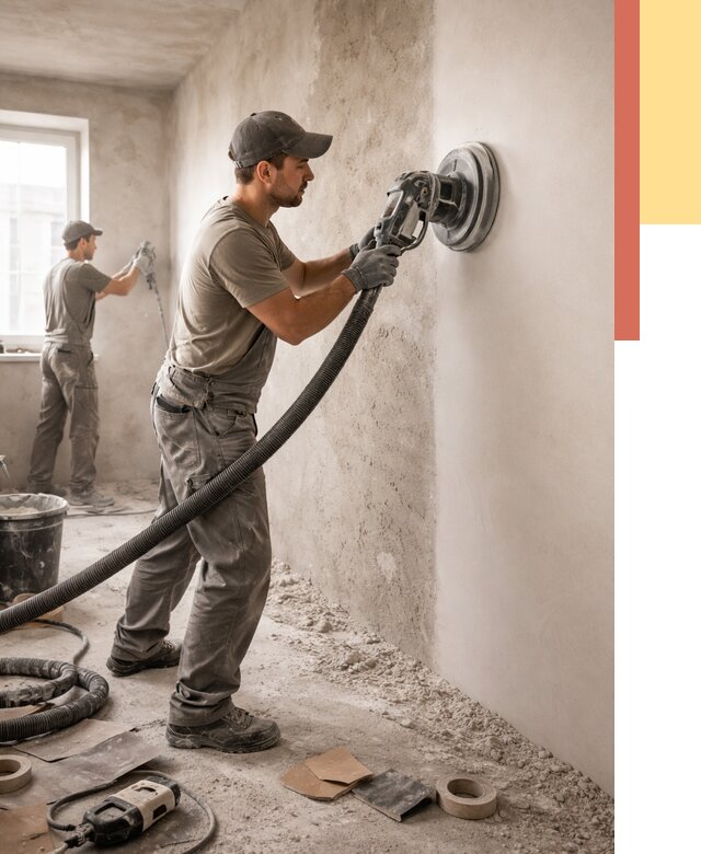 Шлифовка стен в Киржаче от 1237 руб/м2 — быстро и недорого | ОТДЕЛОЧНИК-Крж