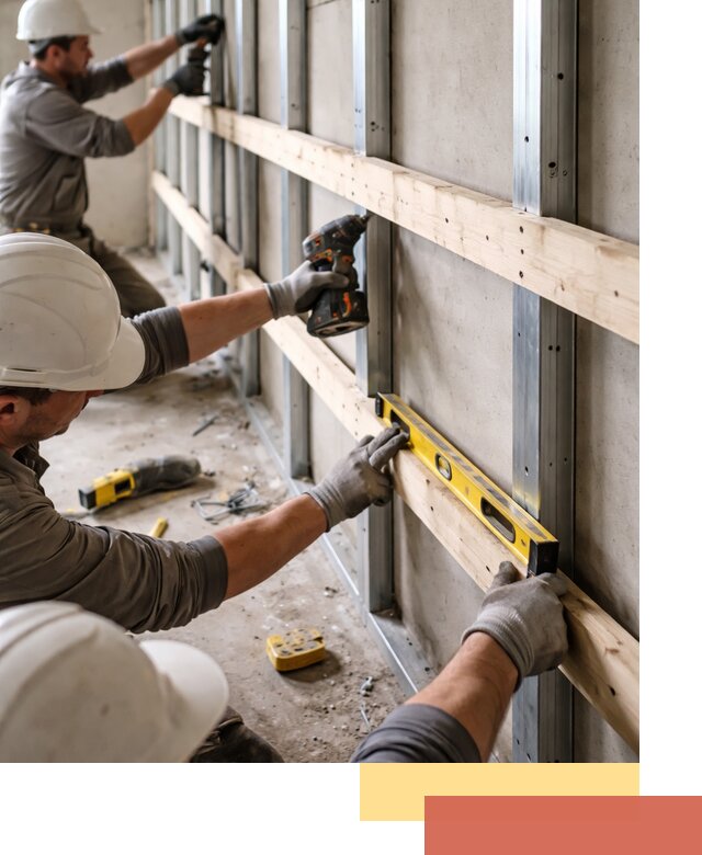 Устройство обрешетки под панели в Киржаче