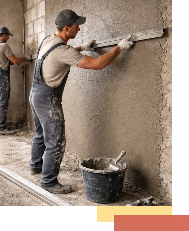 Штукатурка стен цементно-песчаная в Киржаче профессионально