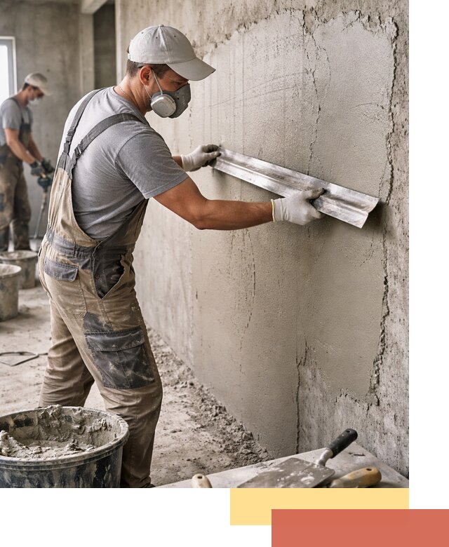 Штукатурка бетонных стен в Киржаче качественно и долговечно