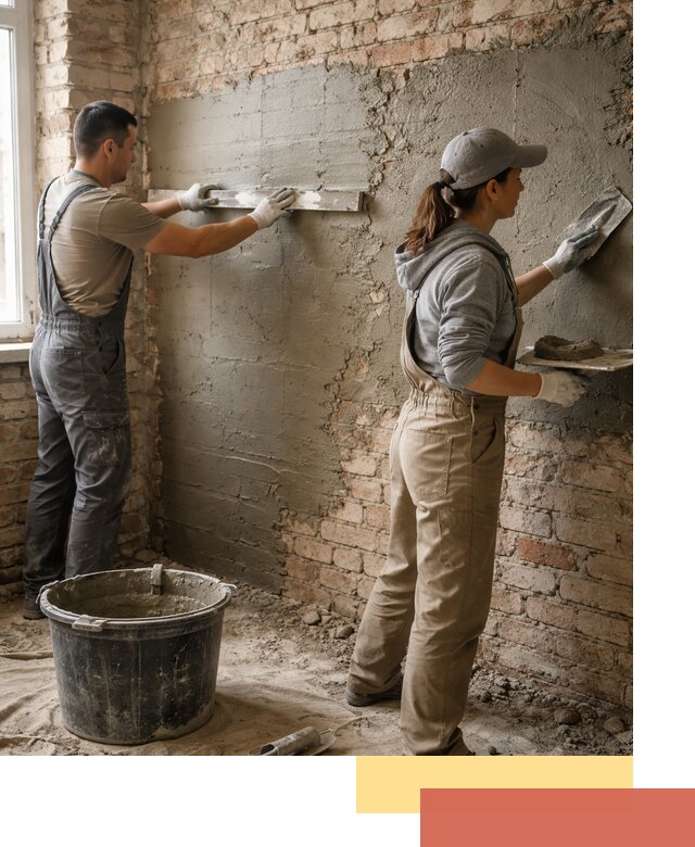 Штукатурка кирпичных стен в Киржаче — качественно и надежно