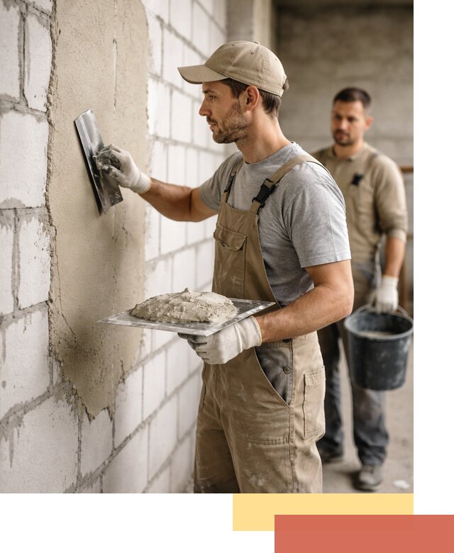 Штукатурка стен из газобетона в Киржаче под ключ