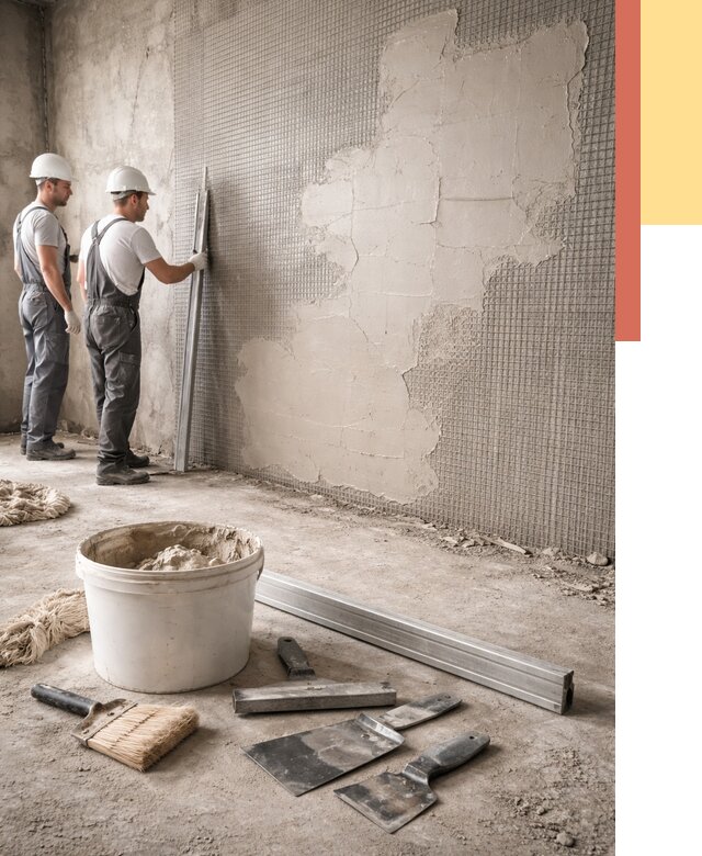 Штукатурка стен по сетке в Киржаче от 5671 руб./м2 — быстро и недорого | ОТДЕЛОЧНИК-Крж