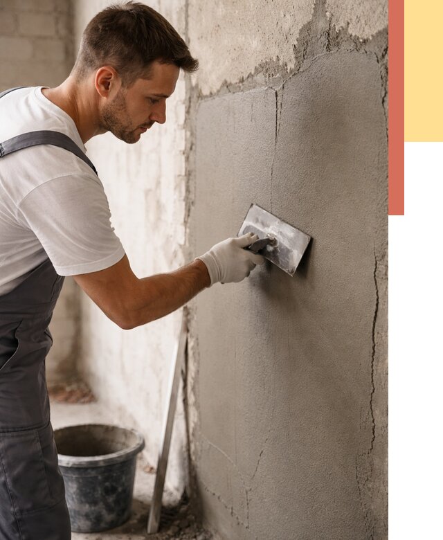 Штукатурка стен под плитку в Киржаче от 4330 руб./м2 — выравнивание под плитку | ОТДЕЛОЧНИК-Крж