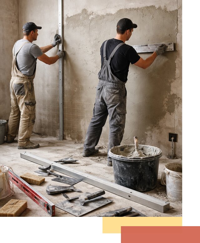 Профессиональная штукатурка стен под плитку в Киржаче
