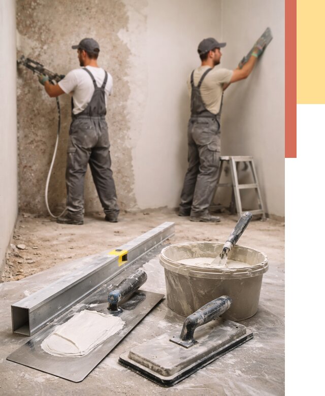 Штукатурка стен под обои в Киржаче от 4640 руб./м2 — выравнивание под обои | ОТДЕЛОЧНИК-Крж