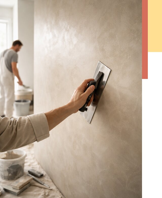 Венецианская штукатурка в Киржаче от 3609 руб/м² — нанесение стен под ключ | ОТДЕЛОЧНИК-Крж