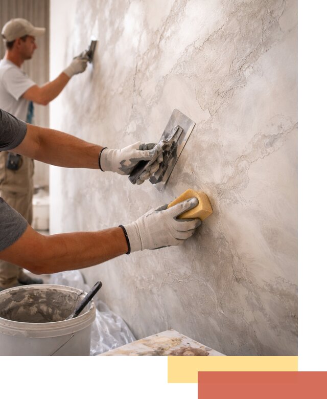 Декоративная штукатурка под мрамор в Киржаче для стен и потолков