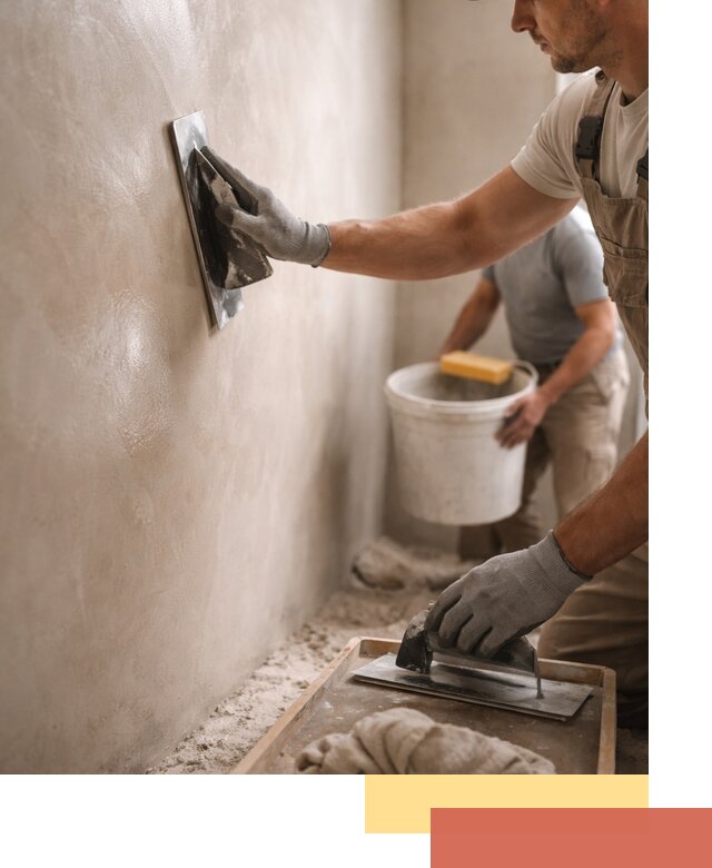 Нанесение марокканской штукатурки таделакт в Киржаче