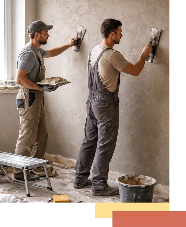 Ремонт декоративной штукатурки и восстановление фактуры в Киржаче