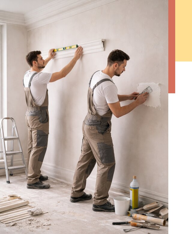 Монтаж лепнины на стены в Киржаче от 4640 руб. — недорого, быстро | ОТДЕЛОЧНИК-Крж