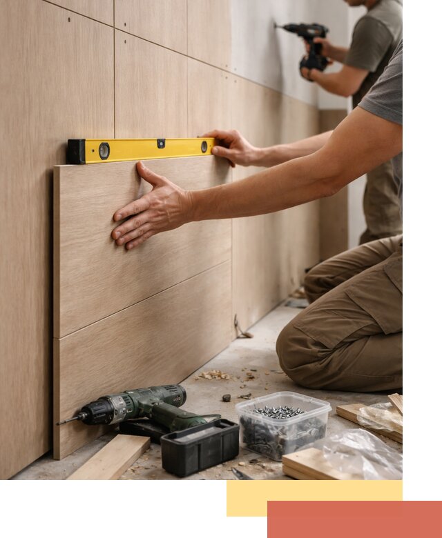 Профессиональный монтаж МДФ панелей на стены в Киржаче