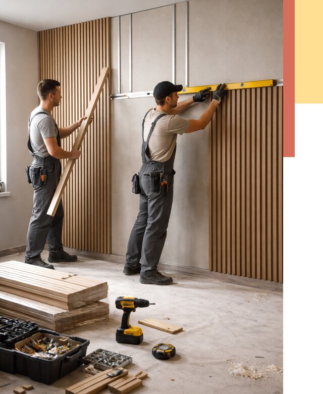 Монтаж реечных панелей на стены в Киржаче от 1237 руб. — быстро и недорого | ОТДЕЛОЧНИК-Крж