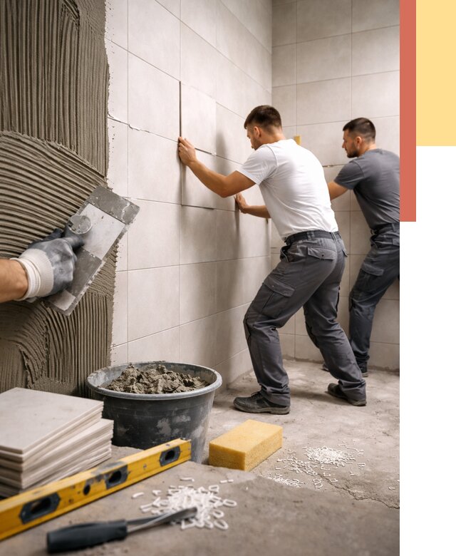 Укладка плитки на стены в Киржаче от 876 руб. — качественно и недорого | ОТДЕЛОЧНИК-Крж