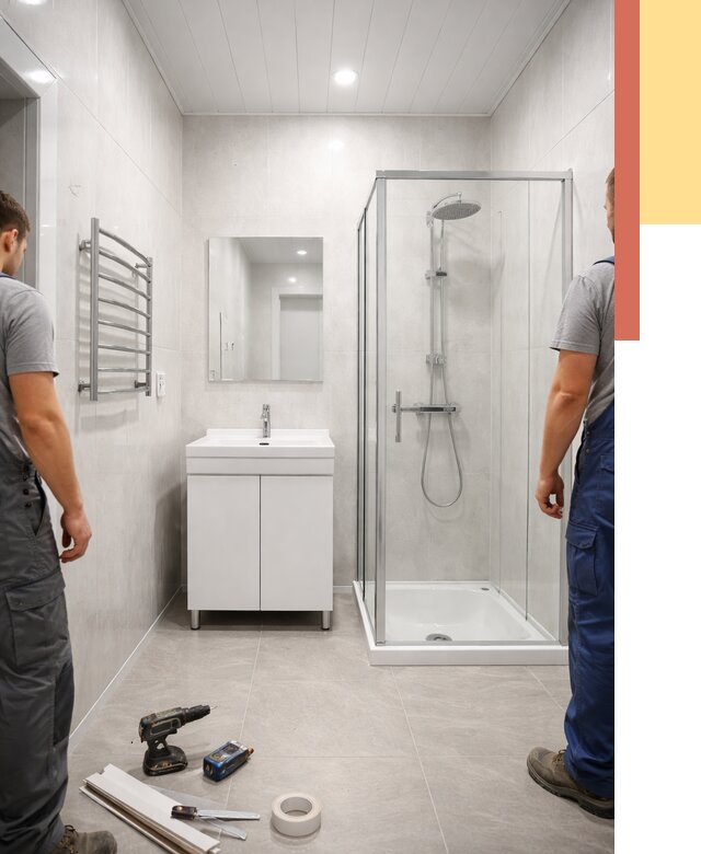 Отделка ванной комнаты панелями ПВХ в Киржаче от 4640 руб. за м2 | ОТДЕЛОЧНИК-Крж