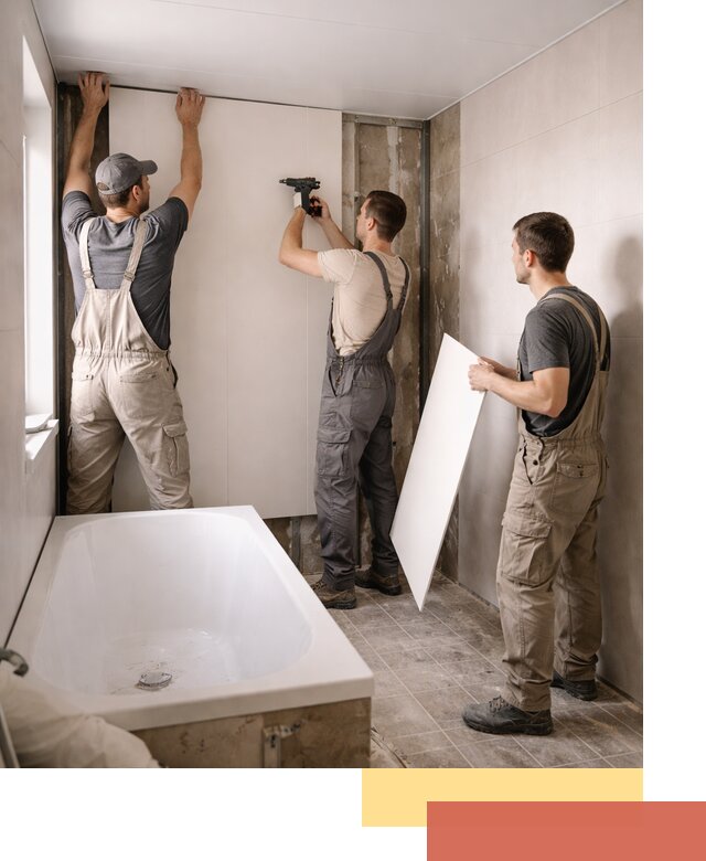 Отделка ванной панели ПВХ профессионально в Киржаче