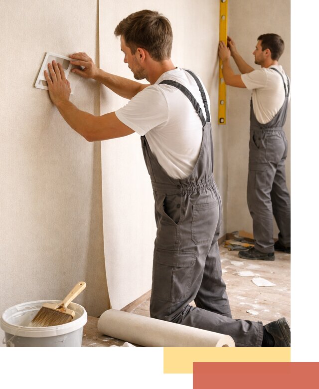 Поклейка бумажных обоев в Киржаче качественно и недорого