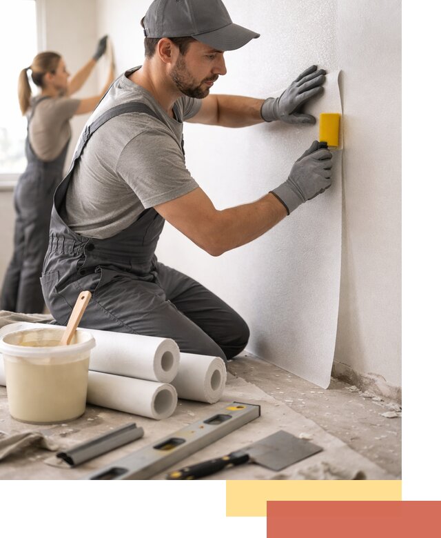 Поклейка стеклообоев профессионально в Киржаче