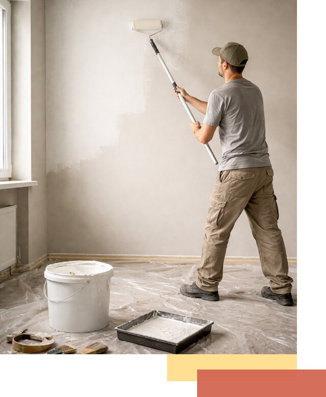 Покраска стен латексной краской в Киржаче качественно и быстро