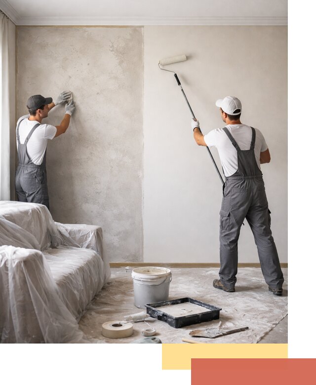 Покраска стен антивандальной краской в Киржаче