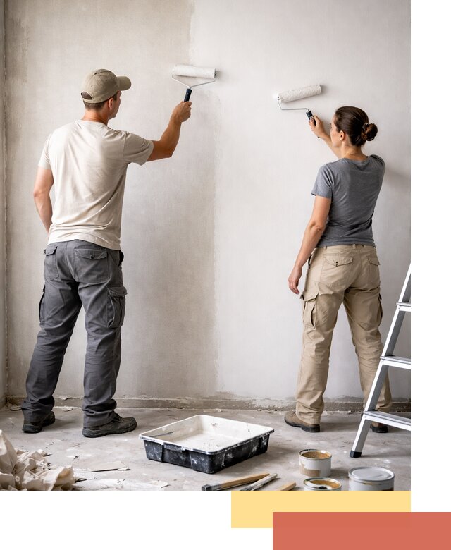 Окраска стен по стеклохолсту в Киржаче качественно и долговечно