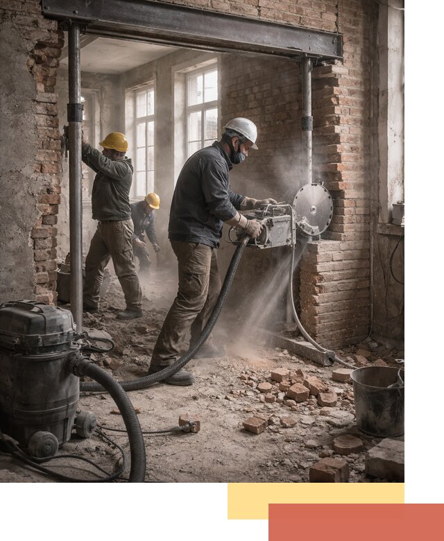 Прорезка проема в стене под дверной или оконный проем в Киржаче