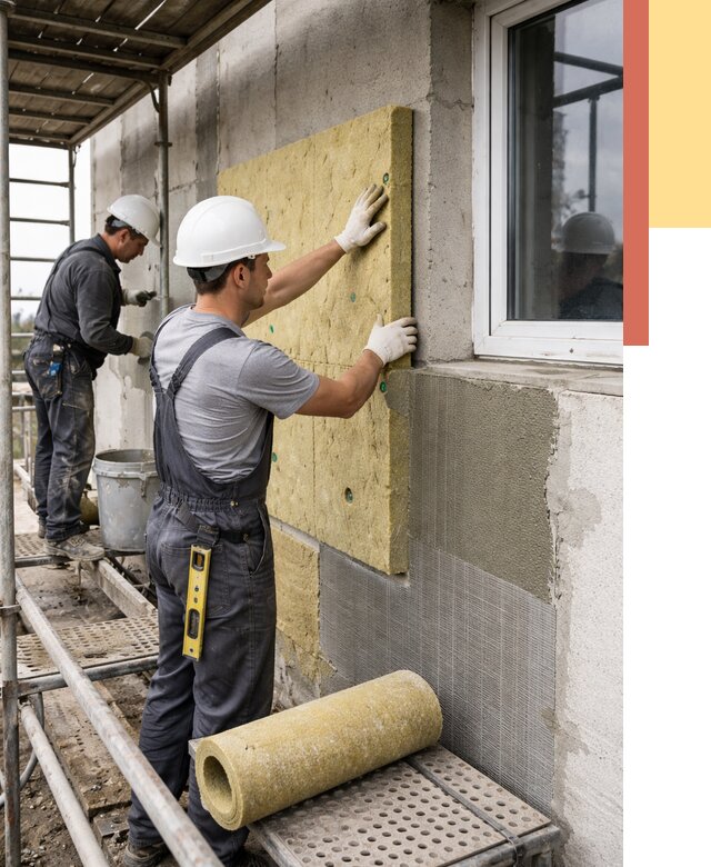 Утепление стен в Киржаче от 4433 руб. под ключ — быстро и недорого | ОТДЕЛОЧНИК-Крж