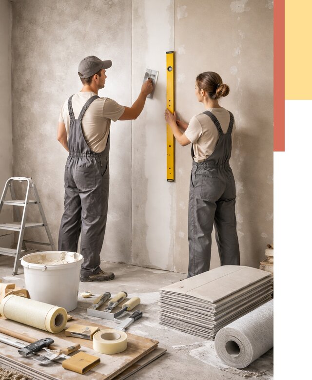 Отделка стен в Киржаче от 1547 руб/м² — недорого, быстро, под ключ | ОТДЕЛОЧНИК-Крж