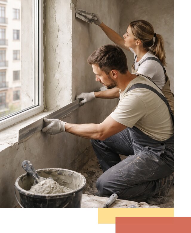 Штукатурка откосов дверей и окон профессионально в Киржаче