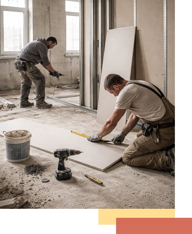 Кладка перегородок из ПГП под ключ в Киржаче