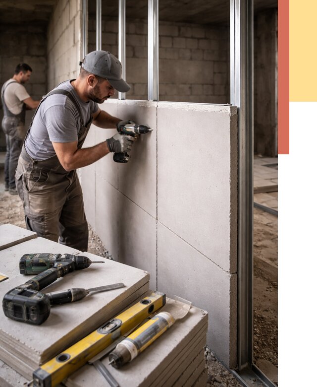 Кладка влагостойких перегородок ПГП в Киржаче от 1237 руб. под ключ | ОТДЕЛОЧНИК-Крж