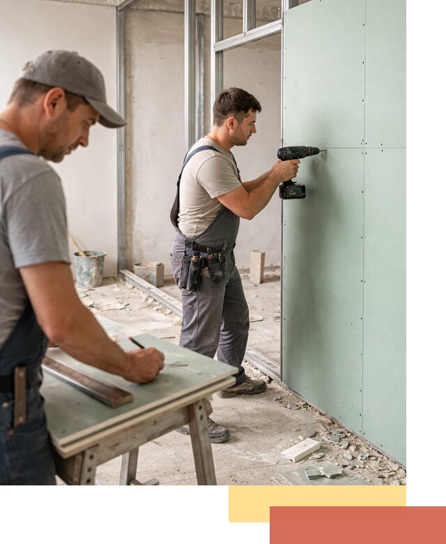 Перегородки из влагостойкого гипсокартона под ключ в Киржаче