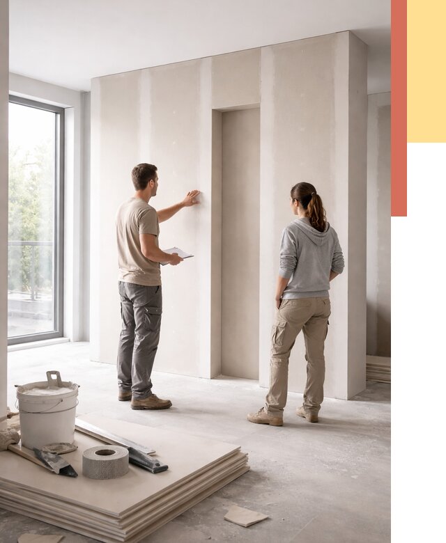 Зонирующая перегородка из гипсокартона в Киржаче от 2887 руб. под ключ | ОТДЕЛОЧНИК-Крж