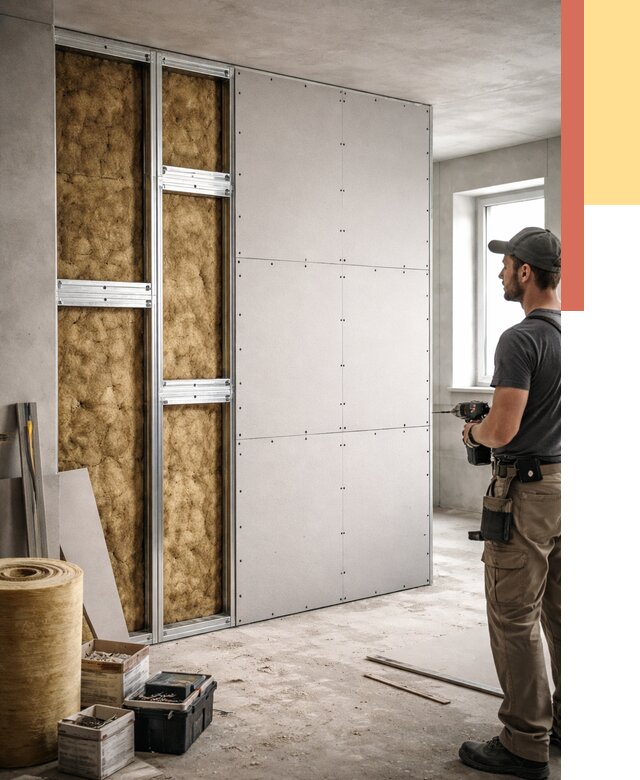 Усиленная перегородка под навеску в Киржаче от 13197 руб. — монтаж под ключ | ОТДЕЛОЧНИК-Крж