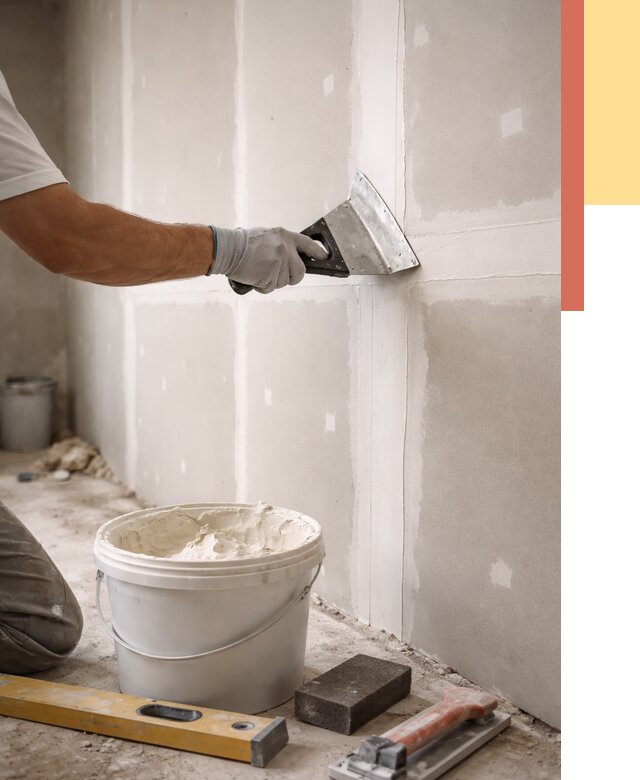 Шпаклевка перегородок из гипсокартона в Киржаче от 2578 руб. — услуги ОТДЕЛОЧНИК-Крж