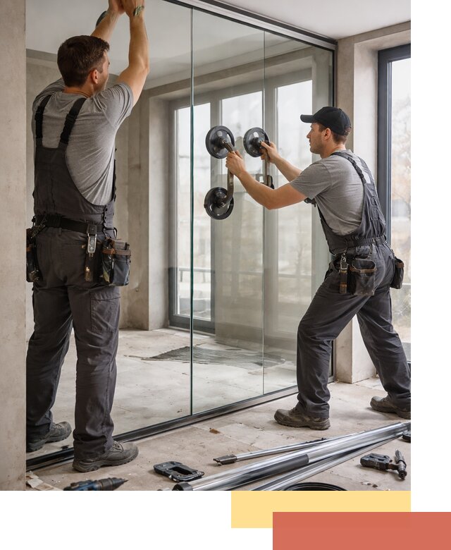 Цельностеклянные перегородки под ключ в Киржаче