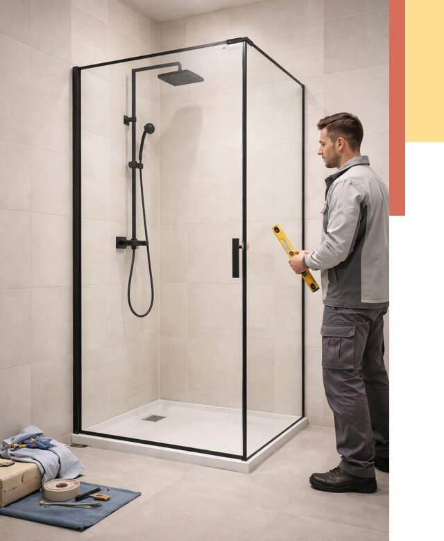 Стеклянные перегородки для душа в Киржаче от 12888 руб. | Монтаж под ключ — ОТДЕЛОЧНИК-Крж