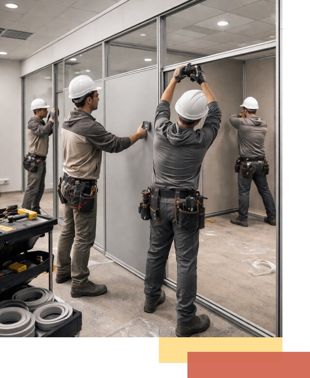 Мобильные офисные перегородки под ключ в Киржаче