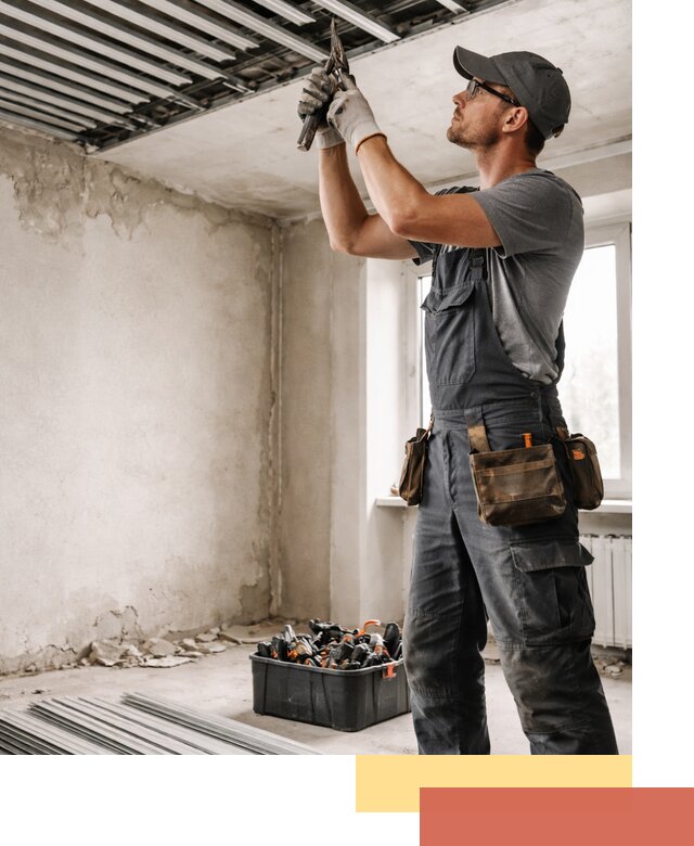 Демонтаж реечного потолка в Киржаче быстро и аккуратно