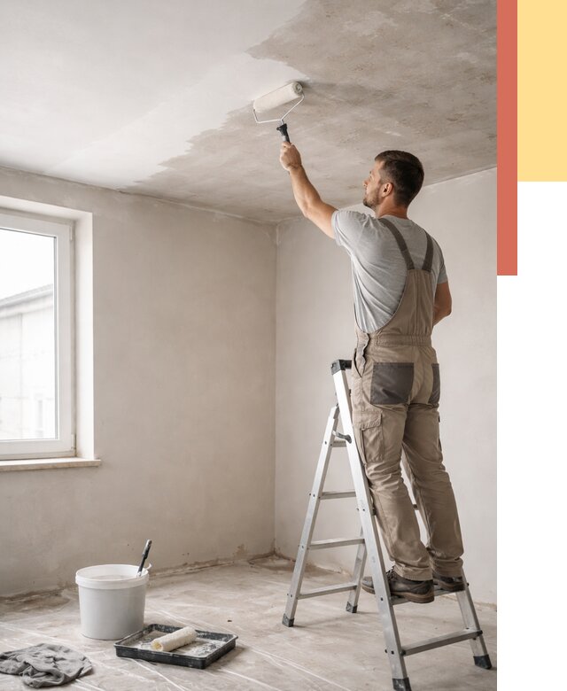 Грунтовка потолка в Киржаче от 2578 руб. — быстро и недорого | ОТДЕЛОЧНИК-Крж