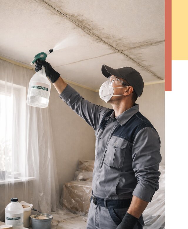 Антисептическая обработка потолка в Киржаче от 2578 руб. | ОТДЕЛОЧНИК-Крж