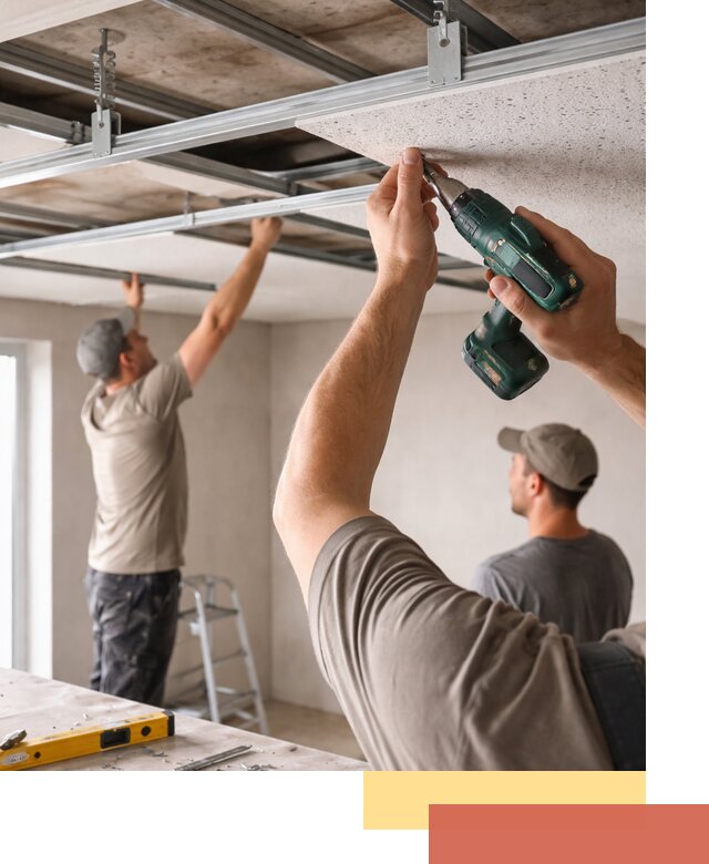 Монтаж акустического потолка в Киржаче под ключ